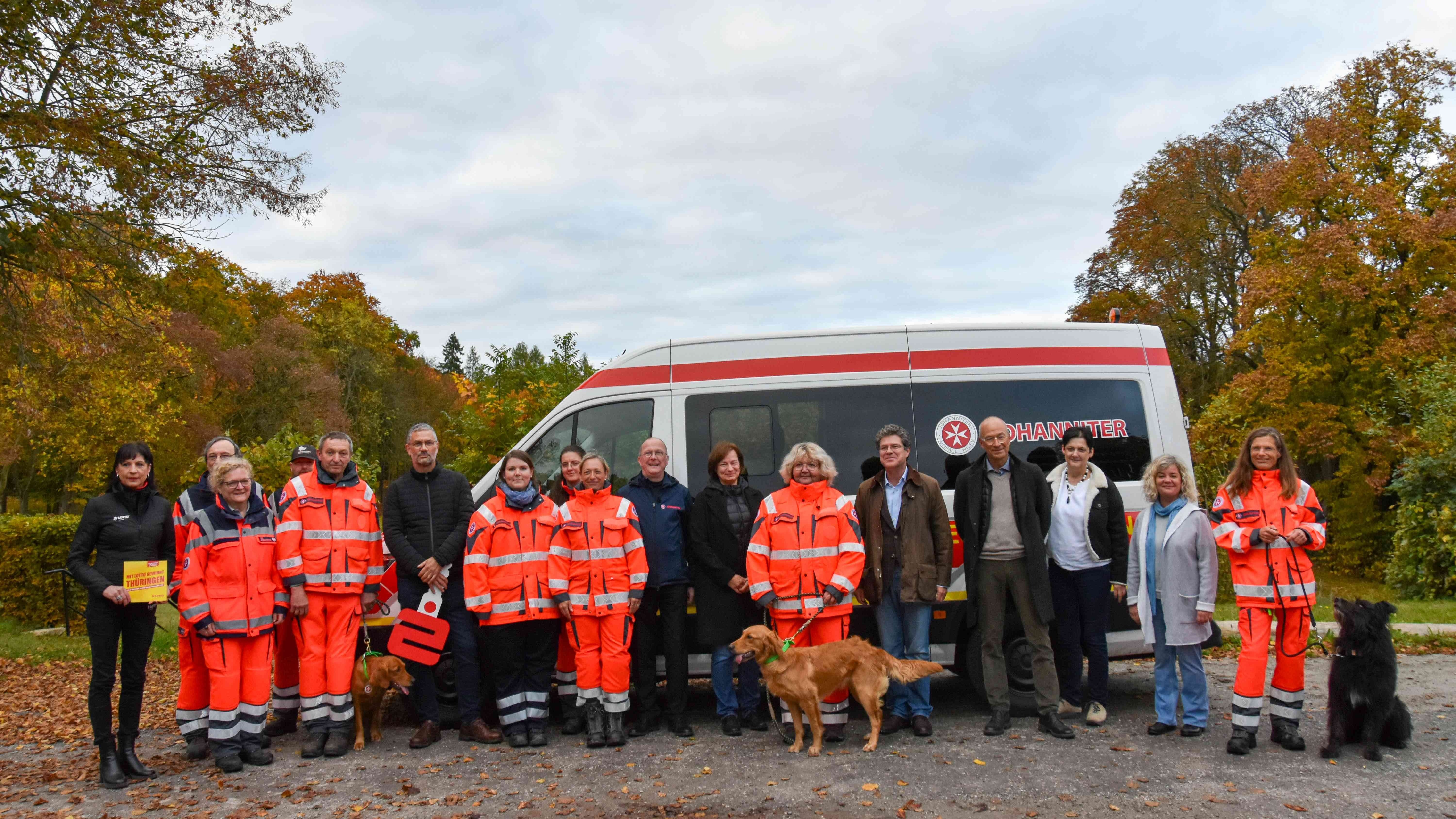 Foto Einsatzfahrzeugs Rettungshundestaffel Thüringen