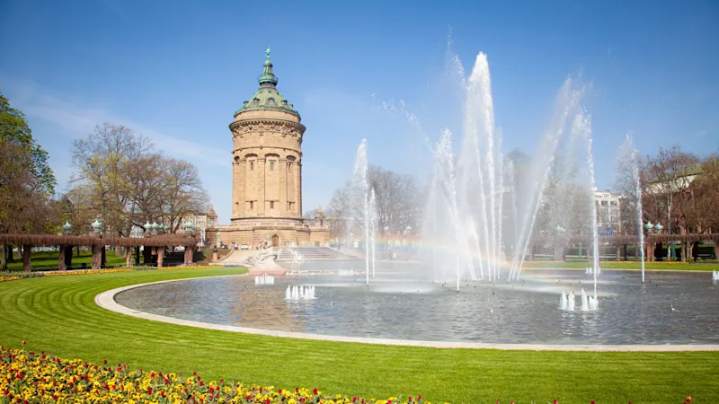 Projekt Sanierung Mannheimer Wasserturm BAWÜ Fontäne